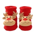 thumbnail image 1 of Odeerbi Christmas Non-Slip Slipper Socks for Baby Infant Boys Girls Cotton Cute Knitted Socks, 1 of 3