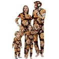 thumbnail image 1 of Odeerbi Christmas Onesie Pajamas for Family Holiday Hooded Sleep Jumpsuit Long Sleeve Family Christmas Pajamas Matching Sets Infant Stripe Print Jumpsuit Sleepwear Xmas PJs Set Multicolor, 1 of 6