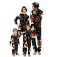 thumbnail image 1 of Odeerbi Christmas Onesie Pajamas for Family Holiday Hooded Sleep Jumpsuit Long Sleeve Family Christmas Pajamas Matching Sets Kids Print Jumpsuit Sleepwear Xmas PJs Set Blue, 1 of 7