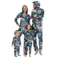 thumbnail image 1 of Odeerbi Christmas Onesie Pajamas for Family Holiday Hooded Sleep Jumpsuit Long Sleeve Family Christmas Pajamas Matching Sets Mom Stripe Print Jumpsuit Sleepwear Xmas PJs Set Multicolor, 1 of 1