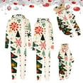 thumbnail image 1 of Odeerbi Christmas Onesie Pajamas for Family Holiday Hooded Sleep Jumpsuit Long Sleeve Family Christmas Pajamas Matching Sets Toddler Lattice Print Jumpsuit Sleepwear Xmas PJs Set, 1 of 1