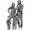 thumbnail image 1 of Odeerbi Christmas Onesie Pajamas for Family Holiday Sleep Jumpsuit Long Sleeve Family Christmas Pajamas Matching Sets Baby Fashion Printed Hooded Jumpsuit Sleepwear PJs Set Green, 1 of 5