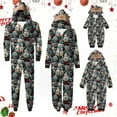 thumbnail image 1 of Odeerbi Christmas Onesie Pajamas for Family Holiday Sleep Jumpsuit Long Sleeve Family Christmas Pajamas Matching Sets Baby Printed Loungewear Jumpsuit Sleepwear Xmas PJs Set Navy, 1 of 6