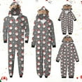 thumbnail image 1 of Odeerbi Christmas Onesie Pajamas for Family Holiday Sleep Jumpsuit Long Sleeve Family Christmas Pajamas Matching Sets Dad Fashion Lattice Print Plush Jumpsuit Sleepwear PJs Set Gray, 1 of 6