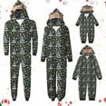 thumbnail image 1 of Odeerbi Christmas Onesie Pajamas for Family Holiday Sleep Jumpsuit Long Sleeve Family Christmas Pajamas Matching Sets Dad Fashion Lattice Print Plush Jumpsuit Sleepwear PJs Set Green, 1 of 6