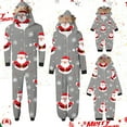 thumbnail image 1 of Odeerbi Christmas Onesie Pajamas for Family Holiday Sleep Jumpsuit Long Sleeve Family Christmas Pajamas Matching Sets Dad Printed Loungewear Jumpsuit Sleepwear Xmas PJs Set Gray, 1 of 5