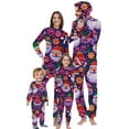 thumbnail image 1 of Odeerbi Christmas Onesie Pajamas for Family Holiday Sleep Jumpsuit Long Sleeve Family Christmas Pajamas Matching Sets Infant Fashion Printed Hooded Jumpsuit Sleepwear PJs Set Purple, 1 of 5