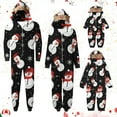 thumbnail image 1 of Odeerbi Christmas Onesie Pajamas for Family Holiday Sleep Jumpsuit Long Sleeve Family Christmas Pajamas Matching Sets Infant Printed Loungewear Jumpsuit Sleepwear Xmas PJs Set Red, 1 of 5