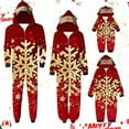 thumbnail image 1 of Odeerbi Christmas Onesie Pajamas for Family Holiday Sleep Jumpsuit Long Sleeve Family Christmas Pajamas Matching Sets Kids Printed Loungewear Jumpsuit Sleepwear Xmas PJs Set Red, 1 of 5