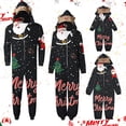 thumbnail image 1 of Odeerbi Christmas Onesie Pajamas for Family Holiday Sleep Jumpsuit Long Sleeve Family Christmas Pajamas Matching Sets Mom Jumpsuit Set Printed Sleepwear Family Matching PJs Set Black, 1 of 5