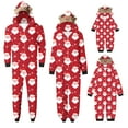 thumbnail image 1 of Odeerbi Christmas Onesie Pajamas for Family Holiday Sleep Jumpsuit Long Sleeve Family Christmas Pajamas Matching Sets Mom Printed Two-piece Sleepwear Xmas Family Matching PJs Set Red, 1 of 5