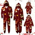 thumbnail image 1 of Odeerbi Christmas Onesie Pajamas for Family Holiday Sleep Jumpsuit Long Sleeve Family Christmas Pajamas Matching Sets Toddler Jumpsuit Set Printed Sleepwear Family Matching PJs Set Red, 1 of 4
