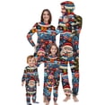 thumbnail image 1 of Odeerbi Christmas Onesie Pajamas for Family Holiday Sleep Jumpsuit Long Sleeve Family Christmas Pajamas Matching Sets Baby Fashion Printed Hooded Jumpsuit Sleepwear PJs Set Blue, 1 of 5