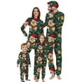 thumbnail image 1 of Odeerbi Christmas Onesie Pajamas for Family Holiday Sleep Jumpsuit Long Sleeve Family Christmas Pajamas Matching Sets Dad Fashion Printed Hooded Jumpsuit Sleepwear PJs Set Green, 1 of 5