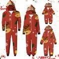 thumbnail image 1 of Odeerbi Christmas Onesie Pajamas for Family Holiday Sleep Jumpsuit Long Sleeve Family Christmas Pajamas Matching Sets Infant Printed Loungewear Jumpsuit Sleepwear Xmas PJs Set Red, 1 of 4