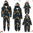 thumbnail image 1 of Odeerbi Christmas Onesie Pajamas for Family Holiday Sleep Jumpsuit Long Sleeve Family Christmas Pajamas Matching Sets Kids Fashion Lattice Print Plush Jumpsuit Sleepwear PJs Set Black, 1 of 4