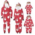 thumbnail image 1 of Odeerbi Christmas Onesie Pajamas for Family Holiday Sleep Jumpsuit Long Sleeve Family Christmas Pajamas Matching Sets Kids Printed Home Clothes Sleepwear Xmas Family Matching PJs Set Red, 1 of 5