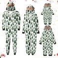 thumbnail image 1 of Odeerbi Christmas Onesie Pajamas for Family Holiday Sleep Jumpsuit Long Sleeve Family Christmas Pajamas Matching Sets Mom Fashion Lattice Print Plush Jumpsuit Sleepwear PJs Set Green, 1 of 6