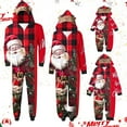 thumbnail image 1 of Odeerbi Christmas Onesie Pajamas for Family Holiday Sleep Jumpsuit Long Sleeve Family Christmas Pajamas Matching Sets Mom Printed Loungewear Jumpsuit Sleepwear Xmas PJs Set Red, 1 of 7