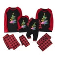 thumbnail image 1 of Odeerbi Christmas Pajamas for Family Holiday Long Sleeve Family Christmas Pajamas Matching Sets Dad Plaid Printed Tops Pants Set Two-Piece Sleepwear Xmas Family Matching PJs Set Multicolor, 1 of 3