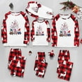 thumbnail image 1 of Odeerbi Christmas Pajamas for Family Holiday Long Sleeve Family Christmas Pajamas Matching Sets Dad Plaid Printed Tops Pants Set Two-Piece Sleepwear Xmas Family Matching PJs Set Multicolor, 1 of 5