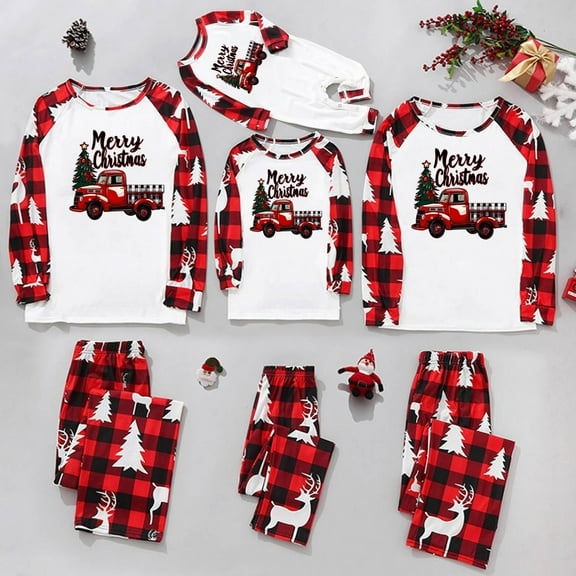 Odeerbi Christmas Pajamas for Family Holiday Long Sleeve Family Christmas Pajamas Matching Sets Dad Printed Parent Child Loungewear Jumpsuits Two-Piece Sleepwear Xmas PJs Set Camouflage