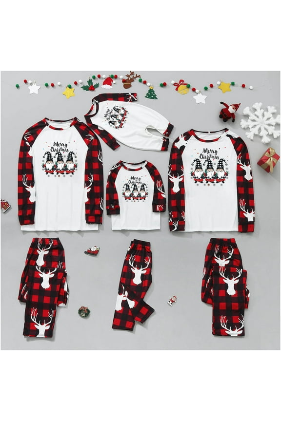 Christmas Pajamas for Family Holiday Long Sleeve Family Christmas Pajamas Matching Sets Infant Printed Parent Child Loungewear Set Two-Piece Sleepwear Xmas PJs Set Camouflage