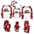 thumbnail image 1 of Odeerbi Christmas Pajamas for Family Holiday Long Sleeve Family Christmas Pajamas Matching Sets Mom Christmas Plaid Printed Blouse Tops + Pants Sleepwear Family Matching PJs Set Red, 1 of 5