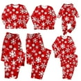 thumbnail image 1 of Odeerbi Christmas Pajamas for Family Holiday Long Sleeve Family Christmas Pajamas Matching Sets Mom Parent-Child Printed Home Wear Two-Piece Sleepwear Xmas Family Matching PJs Set Red, 1 of 3