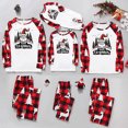 thumbnail image 1 of Odeerbi Christmas Pajamas for Family Holiday Long Sleeve Family Christmas Pajamas Matching Sets Toddler Christmas Plaid Printed Blouse Tops + Pants Sleepwear Family Matching PJs Set Red, 1 of 6