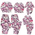 thumbnail image 1 of Odeerbi Christmas Pajamas for Family Holiday Long Sleeve Family Christmas Pajamas Matching Sets Toddler Parent-Child Printed Home Wear Two-Piece Sleepwear Xmas Family Matching PJs Set Purple, 1 of 4