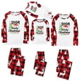 thumbnail image 1 of Odeerbi Christmas Pajamas for Family Holiday Long Sleeve Family Christmas Pajamas Matching Sets Toddler Plaid Printed Tops Pants Set Two-Piece Sleepwear Xmas PJs Set Multicolor, 1 of 5
