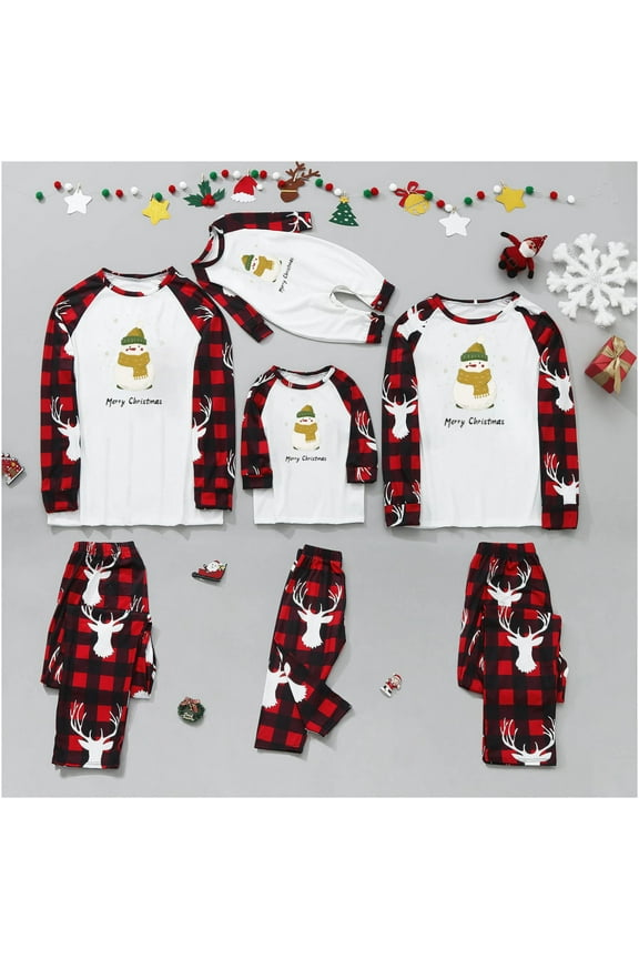 Christmas Pajamas for Family Holiday Long Sleeve Family Christmas Pajamas Matching Sets Toddler Printed Parent Child Loungewear Set Two-Piece Sleepwear Xmas PJs Set Camouflage