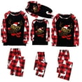 thumbnail image 1 of Odeerbi Christmas Pajamas for Family Holiday Long Sleeve Family Christmas Pajamas Matching Sets Baby Parent-Child Printed Home Wear Two-Piece Sleepwear Xmas Family Matching PJs Set Red, 1 of 3