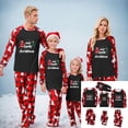thumbnail image 1 of Odeerbi Christmas Pajamas for Family Holiday Long Sleeve Family Christmas Pajamas Matching Sets Dad Casual Printed Top Pants Outfits Loungewear Two-Piece Sleepwear Xmas PJs Set Red, 1 of 6