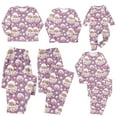 thumbnail image 1 of Odeerbi Christmas Pajamas for Family Holiday Long Sleeve Family Christmas Pajamas Matching Sets Dad Parent-Child Printed Home Wear Two-Piece Sleepwear Xmas Family Matching PJs Set Purple, 1 of 4