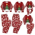 thumbnail image 1 of Odeerbi Christmas Pajamas for Family Holiday Long Sleeve Family Christmas Pajamas Matching Sets Dad Parent Child Printed Loungewear Set Two-Piece Sleepwear Xmas PJs Set Black, 1 of 7