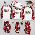 thumbnail image 1 of Odeerbi Christmas Pajamas for Family Holiday Long Sleeve Family Christmas Pajamas Matching Sets Dad Christmas Plaid Printed Blouse Tops + Pants Sleepwear Family Matching PJs Set Red, 1 of 6