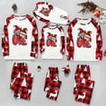 thumbnail image 1 of Odeerbi Christmas Pajamas for Family Holiday Long Sleeve Family Christmas Pajamas Matching Sets Dad Plaid Printed Tops Pants Set Two-Piece Sleepwear Xmas Family Matching PJs Set Multicolor, 1 of 5