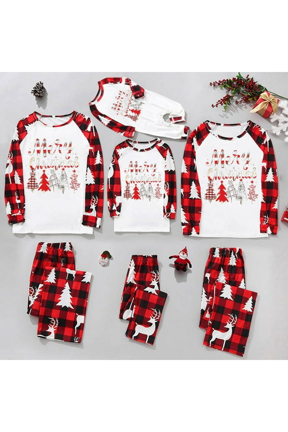 Christmas Pajamas for Family Holiday Long Sleeve Family Christmas Pajamas Matching Sets Dad Printed Home Clothes Two-piece Sleepwear Xmas Family Matching PJs Set Camouflage
