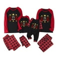 thumbnail image 1 of Odeerbi Christmas Pajamas for Family Holiday Long Sleeve Family Christmas Pajamas Matching Sets Infant Plaid Printed Tops Pants Set Two-Piece Sleepwear Xmas PJs Set Multicolor, 1 of 3