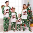 thumbnail image 1 of Odeerbi Christmas Pajamas for Family Holiday Long Sleeve Family Christmas Pajamas Matching Sets Kids Parent Child Printed Loungewear Set Two-Piece Sleepwear Xmas PJs Set Green, 1 of 4