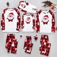 thumbnail image 1 of Odeerbi Christmas Pajamas for Family Holiday Long Sleeve Family Christmas Pajamas Matching Sets Kids Christmas Plaid Printed Blouse Tops + Pants Sleepwear Family Matching PJs Set Red, 1 of 6