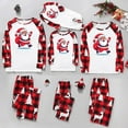 thumbnail image 1 of Odeerbi Christmas Pajamas for Family Holiday Long Sleeve Family Christmas Pajamas Matching Sets Kids Christmas Plaid Printed Blouse Tops + Pants Sleepwear Family Matching PJs Set Red, 1 of 6