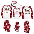 thumbnail image 1 of Odeerbi Christmas Pajamas for Family Holiday Long Sleeve Family Christmas Pajamas Matching Sets Kids Christmas Plaid Printed Blouse Tops + Pants Sleepwear Family Matching PJs Set Red, 1 of 5