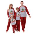 thumbnail image 1 of Odeerbi Christmas Pajamas for Family Holiday Long Sleeve Family Christmas Pajamas Matching Sets Mom Casual Printed Top with Bottom Outfits Home Wear Sleepwear Family Matching PJs Set Red, 1 of 5