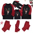 thumbnail image 1 of Odeerbi Christmas Pajamas for Family Holiday Long Sleeve Family Christmas Pajamas Matching Sets Mom Parent Child Printed Loungewear Top+Pants Set Two-Piece Sleepwear Xmas PJs Set Red, 1 of 6