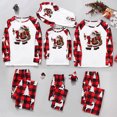 thumbnail image 1 of Odeerbi Christmas Pajamas for Family Holiday Long Sleeve Family Christmas Pajamas Matching Sets Mom Christmas Plaid Printed Blouse Tops + Pants Sleepwear Family Matching PJs Set Red, 1 of 6