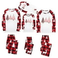 thumbnail image 1 of Odeerbi Christmas Pajamas for Family Holiday Long Sleeve Family Christmas Pajamas Matching Sets Toddler Christmas Plaid Printed Blouse Tops + Pants Sleepwear Family Matching PJs Set Red, 1 of 5