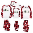 thumbnail image 1 of Odeerbi Christmas Pajamas for Family Holiday Long Sleeve Family Christmas Pajamas Matching Sets Toddler Christmas Plaid Printed Blouse Tops + Pants Sleepwear Family Matching PJs Set Red, 1 of 5